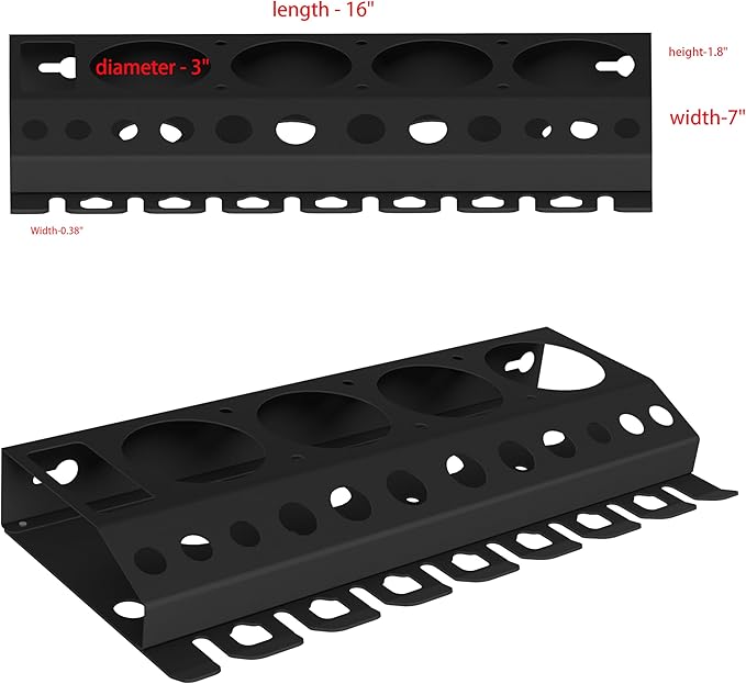 Kryptholder Bottle Storage Rack, 1pc-Black