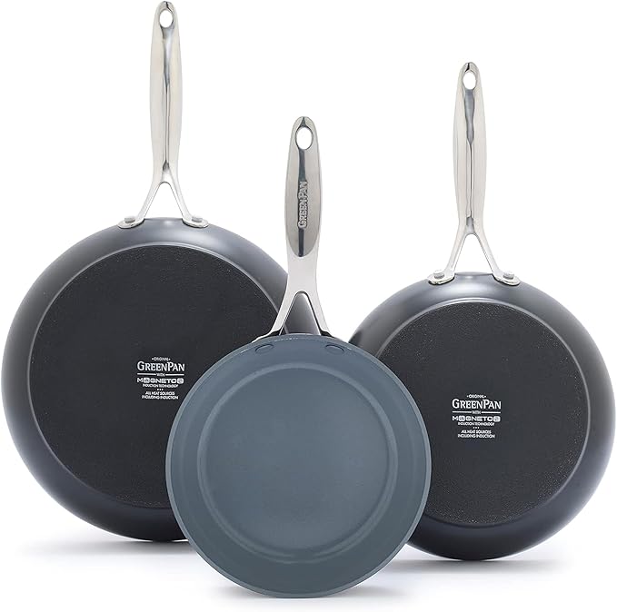 GreenPan Valencia Pro 2 Piece (10" & 12") Ceramic Nonstick Skillet Set