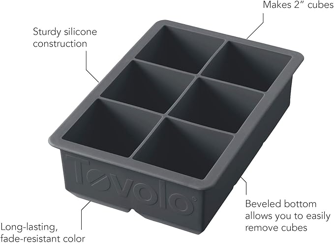 Tovolo, Ice Cube Tray King Charcoal