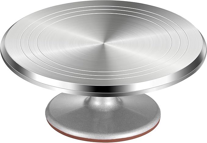 Puroma Aluminum Cake Turntable Rotating Non-slip Decorating Cupcake Cake