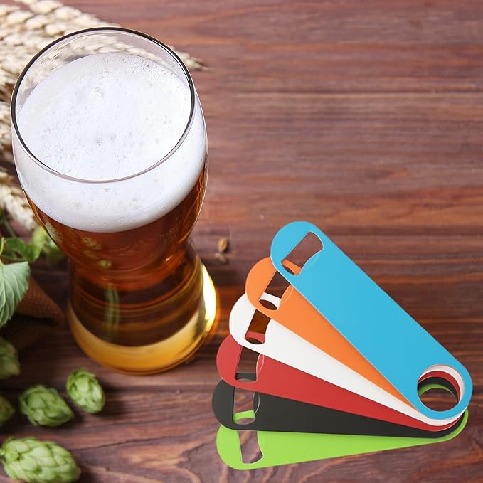 QTLCOHD 24 Pack Flat Bottle Opener 7 Inch