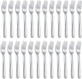 Gymdin 24 Pieces Dinner Forks, Forks Silverware(8 inches), Food Grade Stainless Steel Flatware Forks, Mirror Polished & Dishwasher Safe, Using for Home, Restaurant or Kitchen