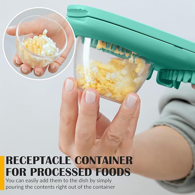 Egg Slicer for Hard Boiled Eggs - 3 Slice Modes Egg Cutter, Dicer, Chopper