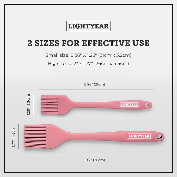 Lightyear Silicone Basting Brush for Cooking – Pastry Brush Set