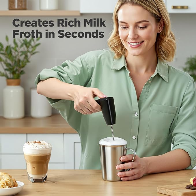 Tastyle Single Serve Coffee Maker with Built-in Detachable Milk Frother