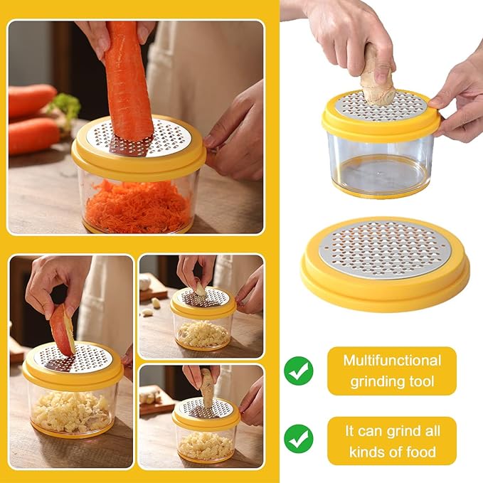 AACGIN Corn Cob Stripper, Corn on the Cob Peeler Shucker Tool, Quick Kernel Remover with Bowl and Safety Handle-Yellow
