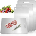 Katori Titanium Cutting Board Set of 3,100% Pure Titanium Cutting Boards for Kitchen Non Toxic,Double Sided Dishwasher Safe Cutting Board for Meat,Fruits and Vegetables,Easy To Clean(3PCS-S+M+L)