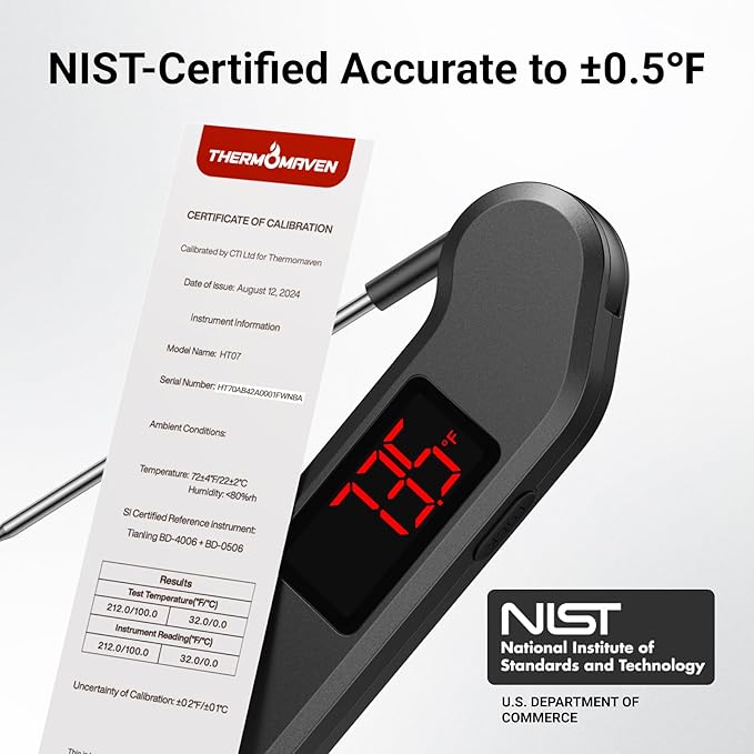 ThermoMaven 1 Sec Professional Digital Meat Thermometer, ±0.5℉ Accuracy