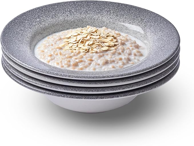 Portmeirion Potter's Mist Oatmeal Bowl - Grey, Set of 4
