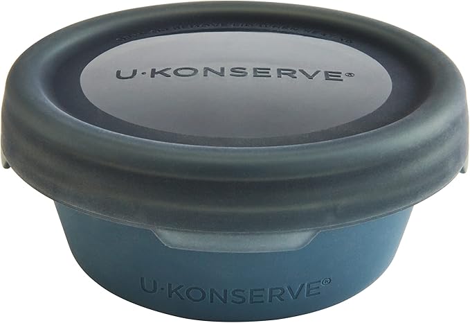 U-Konserve Platinum Silicone Food Container Bento Box 8 oz Night Harvest