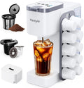 Tastyle Hot & Iced Coffee Maker with Magnetic K-Pod Holder, Fits 7.3'' Mug