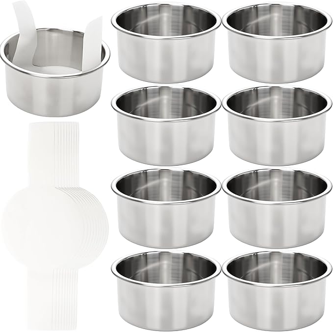 Norcoin 9 Pack 4 Inch Cake Pan Set with 100 Easy Lift Paper Liners Mini Round Cake Pan Stainless Steel Baking Pans for Oven Birthday Wedding Party Dishwasher Safe