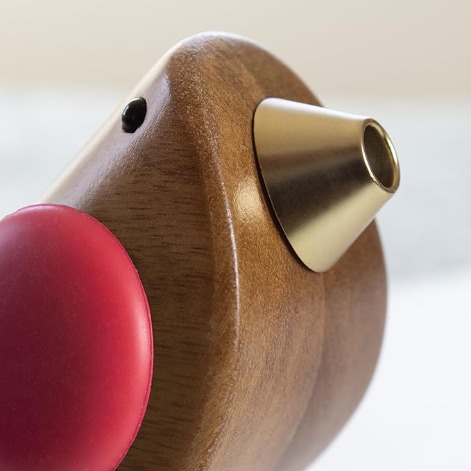 Songbird Specialties Singing Bird Wine Bottle Pourer, Red