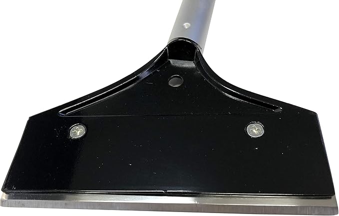 Chef Master Griddle Scraper Replacement Blade - 5 1/2" Wide x 1.2mm Thick - Stainless Steel Reversible Blade - Fits Most Scrapers - Double Beveled Edge for Chrome Griddle