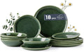 AmorArc Ceramic Dinnerware Sets for 6, 18Pcs Plates and Bowls Sets Dishes