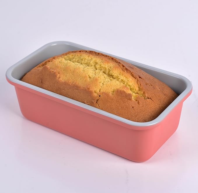 Monfish 1lb Bread Loaf Pan 2pcs, 9x5 carbon steel Non Stick
