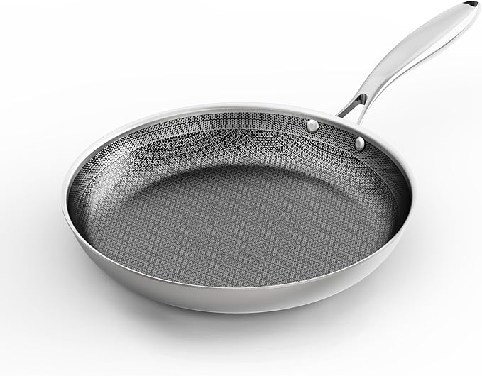 COOKER KING 3pc Hybrid Nonstick Frying Pans Set, 10 & 12" Pans