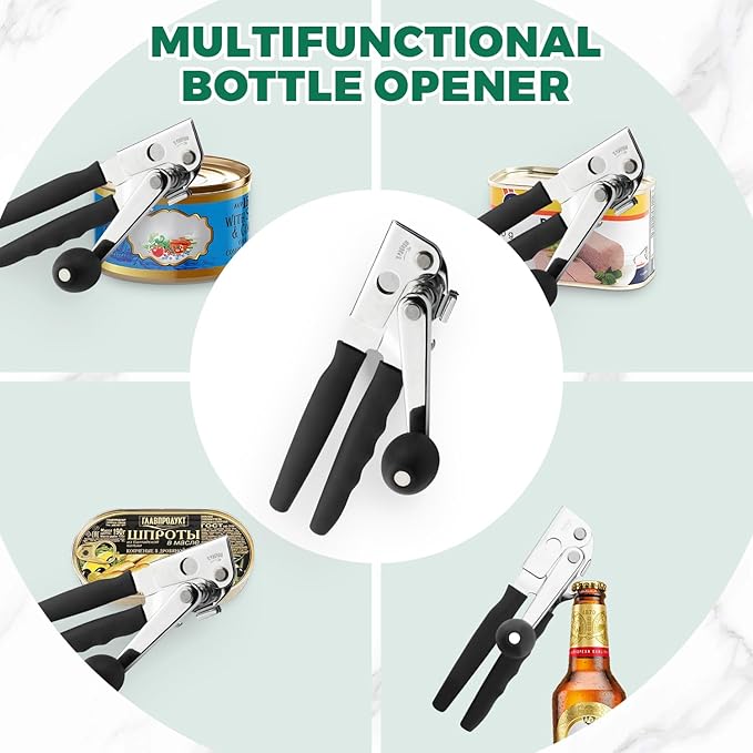 Roryimke Commercial Can Opener Manual Heavy Duty for Seniors for Kitchen