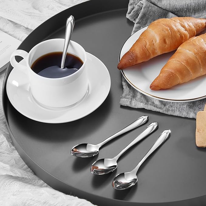 KEAWELL Premium Astra 4-Piece 5.8-Inch Dessert Spoon Set (4, Small Spoons)
