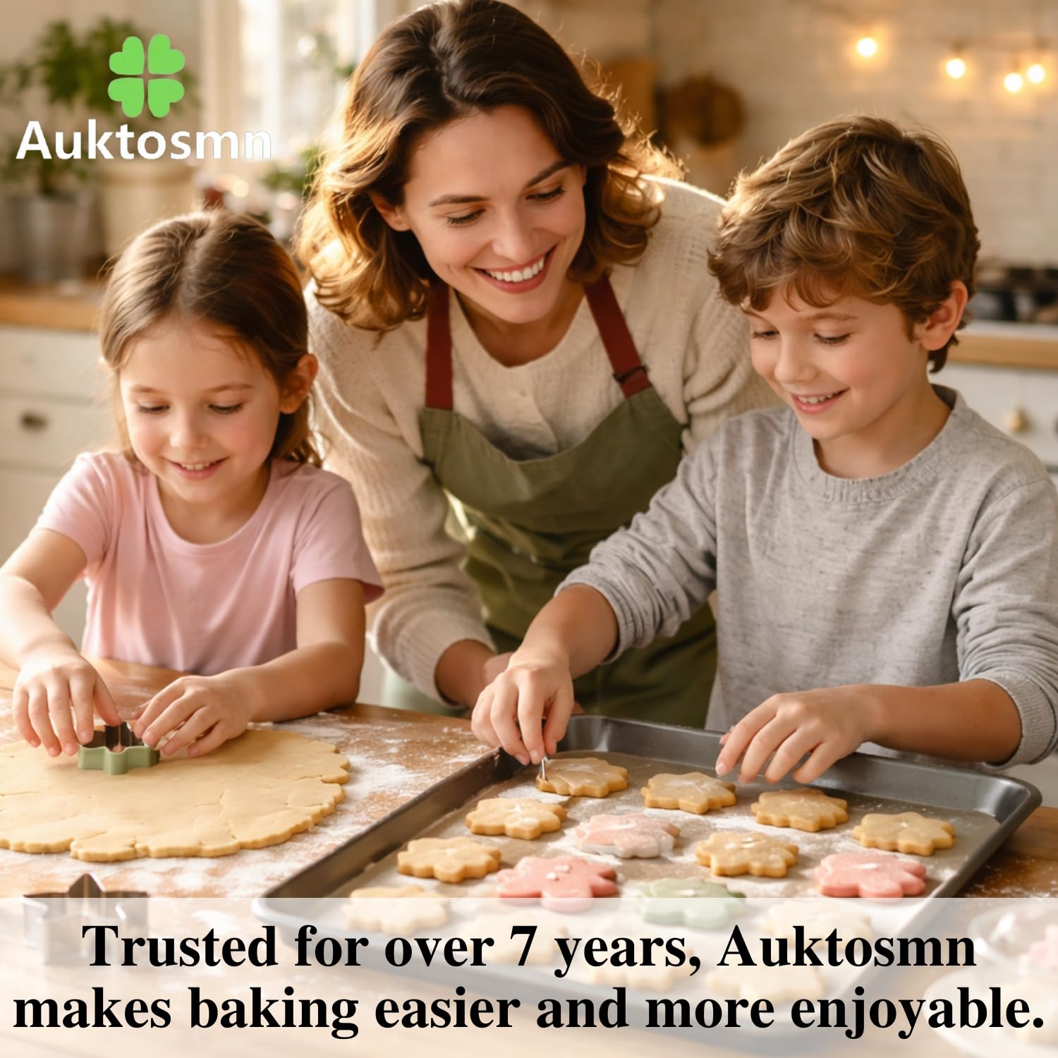 Auktosmn Large Number Cookie Cutter Set with Dough Scraper&Chopper-9 Piece-3.25 Inch-Number 0-8-Birthday Cookie Cutter Shape for Baking-Stainless Steel Kitchen Utensil