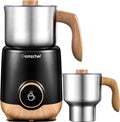 AMZCHEF 21 oz 8-in-1 Milk Frother, 550W Split Stainless Steel Automatic Steamer, Milk Warmer for Latte, Cappuccino, Hot Chocolate, Hot/Cold Froth, Heated Milk & Baby Food, Matte Black