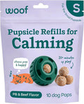 WOOF Pupsicle Refill Pops for Calming - Long-Lasting Refills for the Pupsicle Toy to Promote Calm - Calming Dog Treats - Magnesium for Dogs- Small Pops - 10 Count