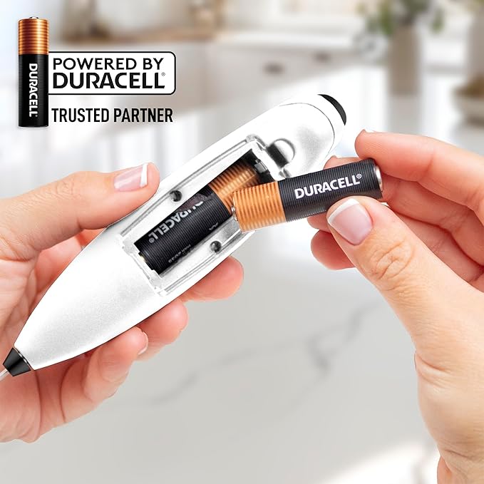 Zulay Kitchen Powerful Milk Frother Wand With Duracell Batteries - Ultra Fast Handheld Drink Mixer - Electric Whisk Foam Maker for Coffee, Lattes, Cappuccino & Matcha - Z1 Motor - White & Black