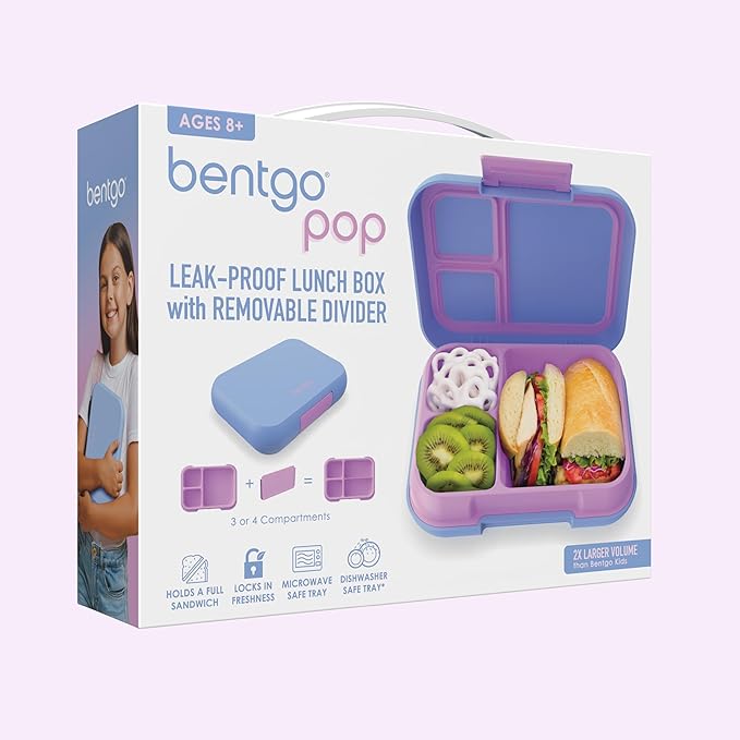 Bentgo Pop Leak-Proof 3-4 Compartment Bento-Style Lunch Box