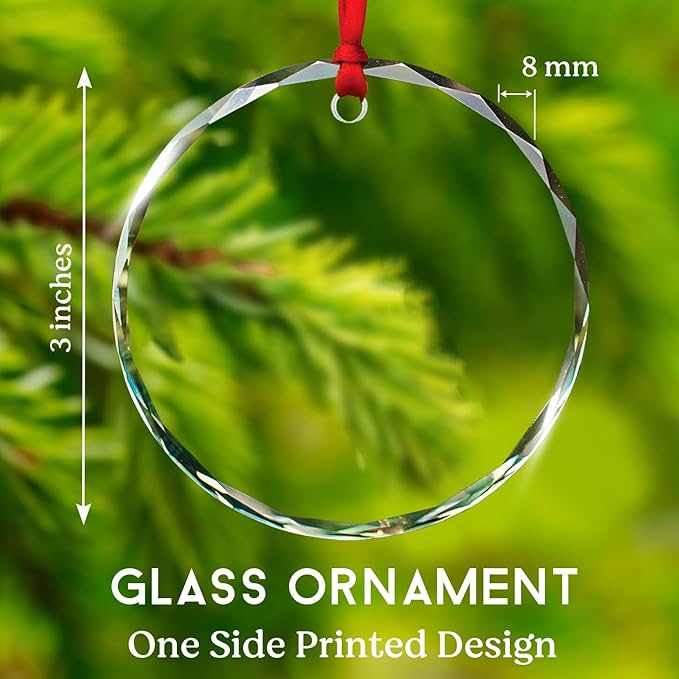 Cornet Players Xmas Glass Ornaments, Personalized Text & Name Cornet Christmas Ornament Gifts for Musical Instrument Lover, Cornetist Ornament Christmas 2026, Custom Music Lover Glass Ornaments Decor