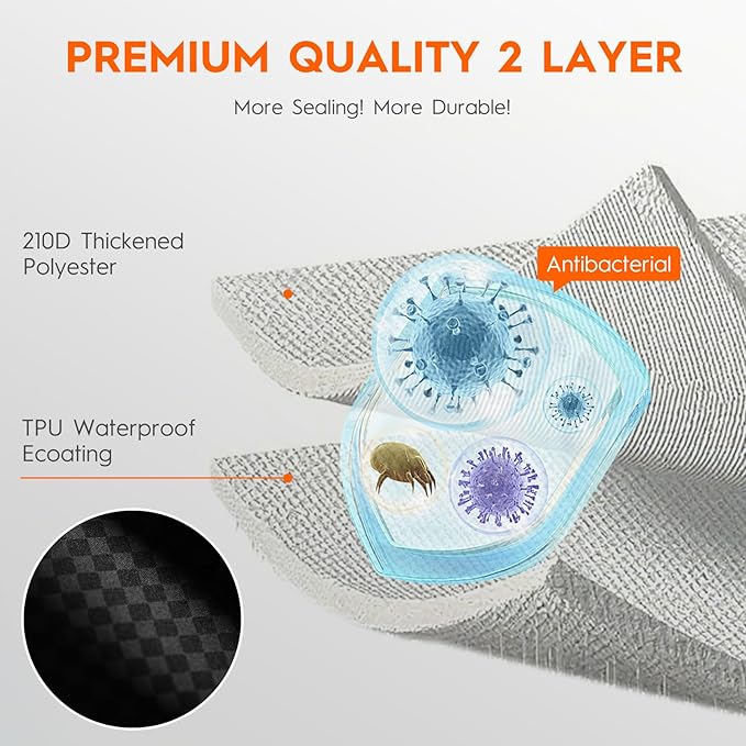 YOYOVAC 43L Max Capacity Vacuum Bags with Wireless Pump - Space Saver Compression Bags for Travel Luggage, No Checked Baggage, IP68, Reusable, Fits 20/24/28 Inch Suitcases (2PC No Tracker)