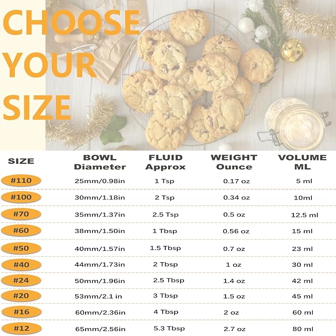 Cookie Scoop, Ice Cream Scoop, 2.5Tbsp/42ml/1.4 oz Cookie Scoops for Baking