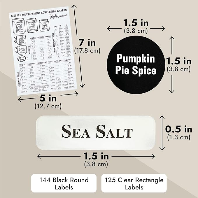 Talented Kitchen Magnetic Stainless Steel Spice Jars - 24-Pack, 3 oz, Silver - Magnetic Kitchen Spice Jars with Organizer Plates & Lids for Fridge & RV - Includes 6 Wall Plates & 269 Preprinted Labels