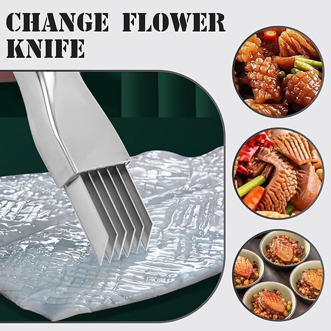 Morekfly Shred Silk The Knife, 2026 Upgrade Green Onion Cutter Stainless Steel Chopped Kitchen Slicing Tool Cutter for Vegetables Onion Garlic, Multifunctional Kitchen Food Vegetable Cutters (4Pack)