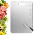 Katori Titanium Cutting Board, 100% Pure Titanium Cutting Boards for Kitchen, Double-side Available Cutting Board for Vegetables, Meat, Fruits, Easy to Store and Clean (L)