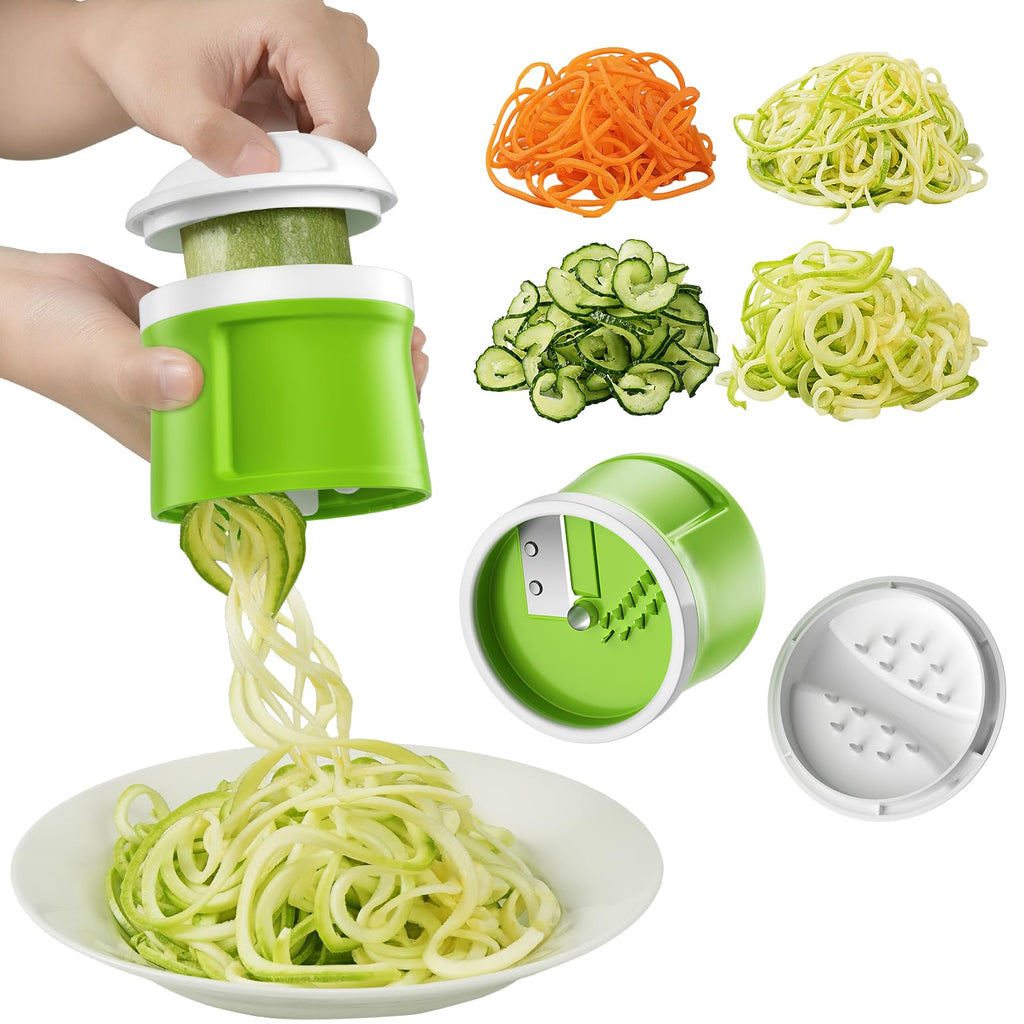 ZTQCSQ [All in 1] Safe Mandoline Veggie Slicer + Spiralizer for Kitchen