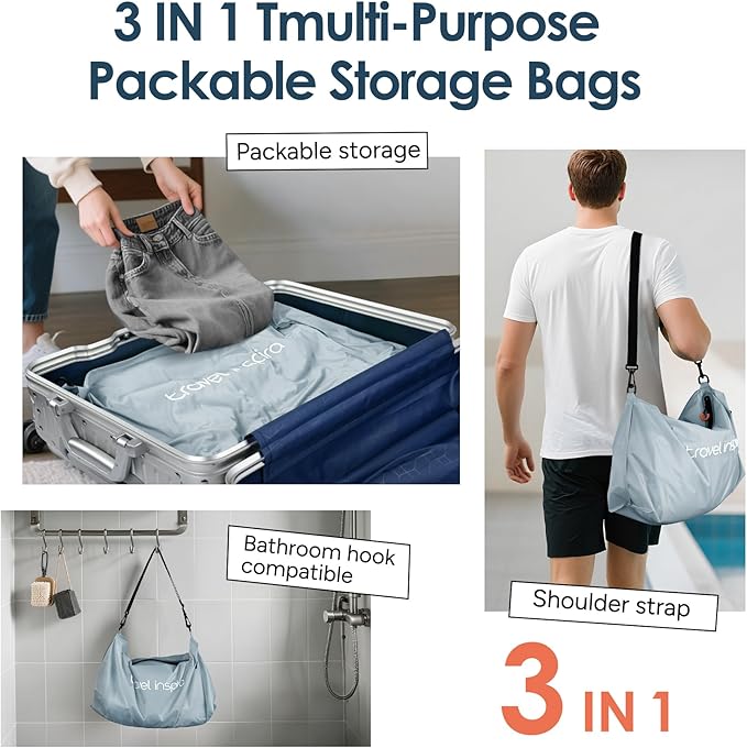 Compression Packing Cube with Electric Pump, Waterproof Travel Bag IP67