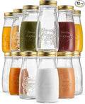 Bormioli Rocco Quattro Stagioni Bottle - ClearGold, Set of 12