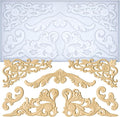 Art Molds Rococo Embellishment for Polyclay Air Dry Clay Plaster