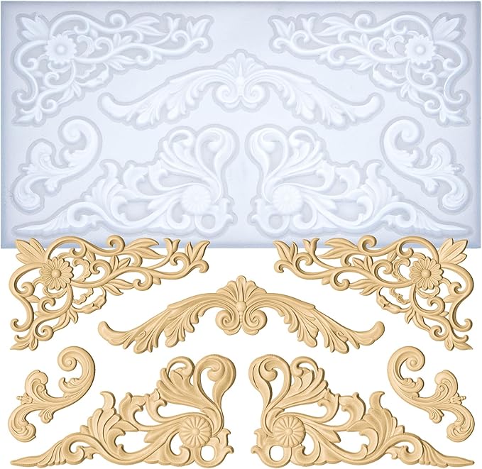 Art Molds Rococo Embellishment for Polyclay Air Dry Clay Plaster