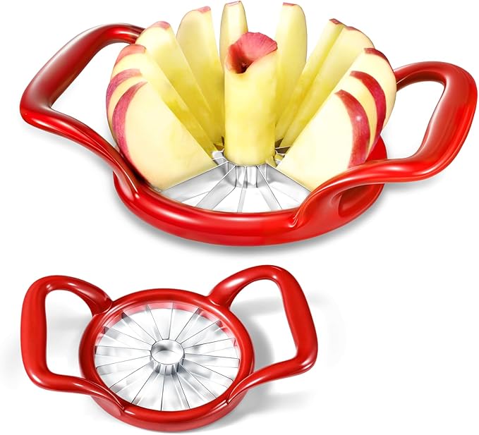 5.5 Inch Large 16-Slice Apple Corer Cutter, Sturdy Divider Wedger Sharp and Sturdy