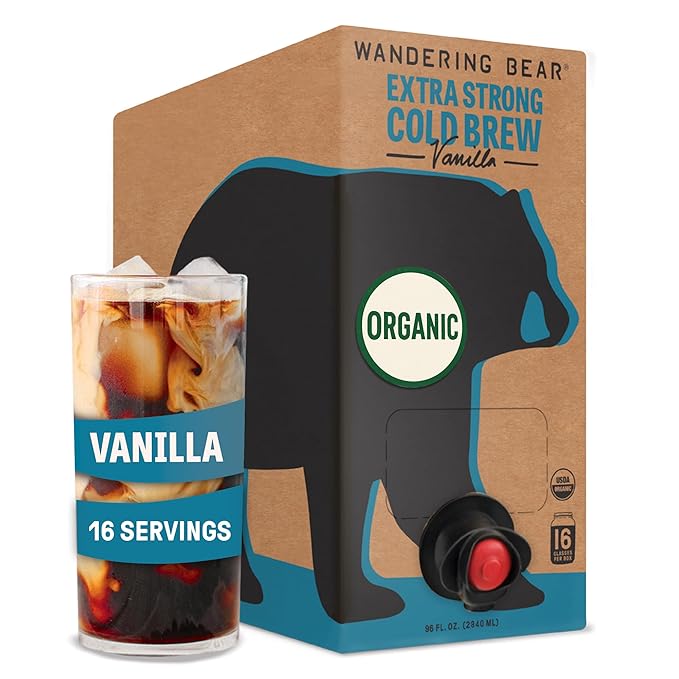 Wandering Bear Organic Vanilla Cold Brew On Tap - 96 fl oz, Iced Coffee