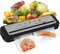 MegaWise Vacuum Sealer Machine, 80kPa Powerful Suction, One-Touch Automatic Food Sealer with Built-in Cutter & Bags Included, Dry Moist Modes for All Saving needs