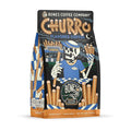 Bones Coffee Company Churro, Sweet Sugary Cinnamon Flavored Coffee, Medium Roast Low Acid Arabica Beans Compatible with Auto drip and French Press Coffee Maker, 12 Oz Whole Bean