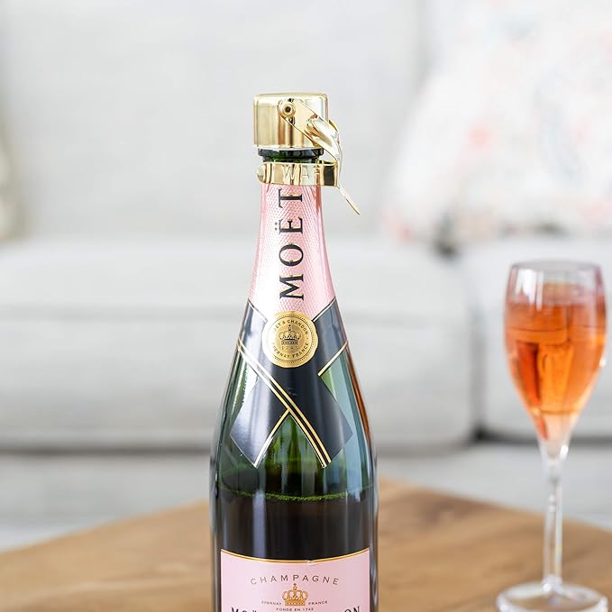 KLOVEO Champagne Stoppers - WAF Patented Seal - Made in Italy - Gold