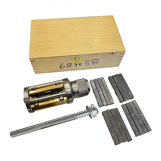 Engine Cylinder Hone Kit with 16 Stones, Adjustable Mandrel 62mm-88mm