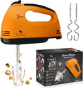TechnoLegend Hand Mixer Electric Handheld – 7 Speed Ultra Power Electric Mixer Handheld (Orange)