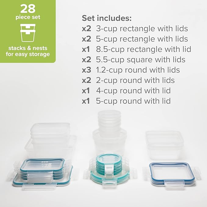 Snapware Plastic Total Solutions (14-Pack, Mixed Sizes) Food Storage Set