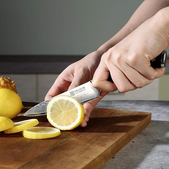 PAUDIN Utility Knife 5'', 67-Layer Forged Damascus Kitchen Knives