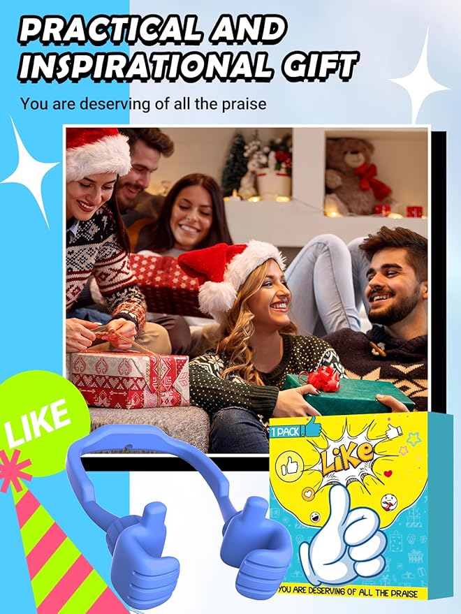 Stocking Stuffers for Teens Boys Girls Thumbs Up Lazy Phone Stand for Desk