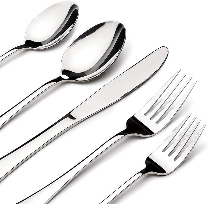 Silverware Set for 6,30 Piece Stainless Steel Flatware Utensils Cutlery Set